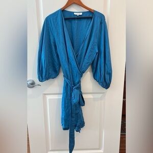 Diarrablu Blue Short Wrap Dress Size 1X